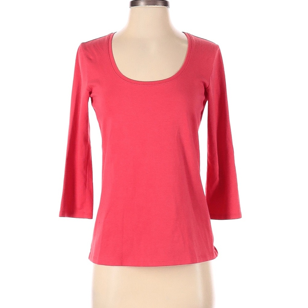 Organic Cotton Geranium Scoop Neck Tee